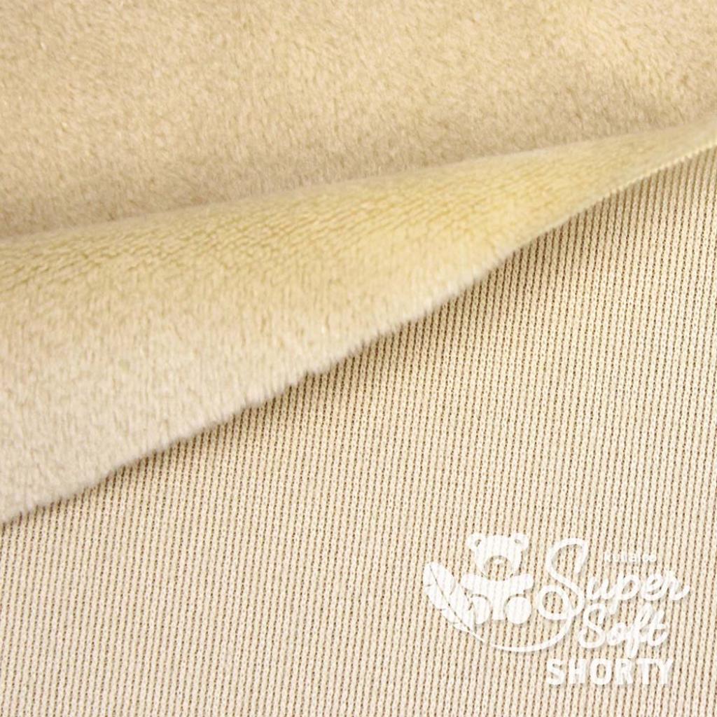 Plüschstoff Shorty uni 75x100cm camel – Kullaloo